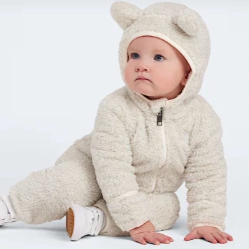 The North Face Baby Campshire Fleece Bunting Bear One Piece Jumpsuit 6-12 Months